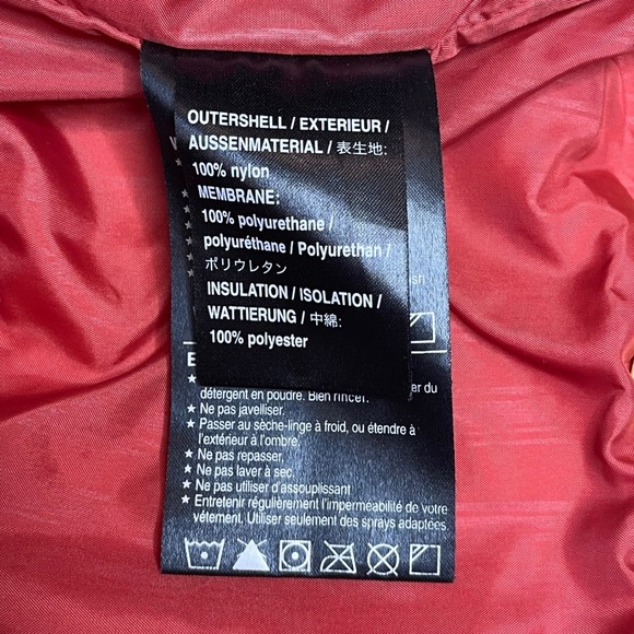 Burton Snowboard Jacket Mens XL Yellow Brown Colorblock Insulated Hooded Vintage - Picture 14 of 16